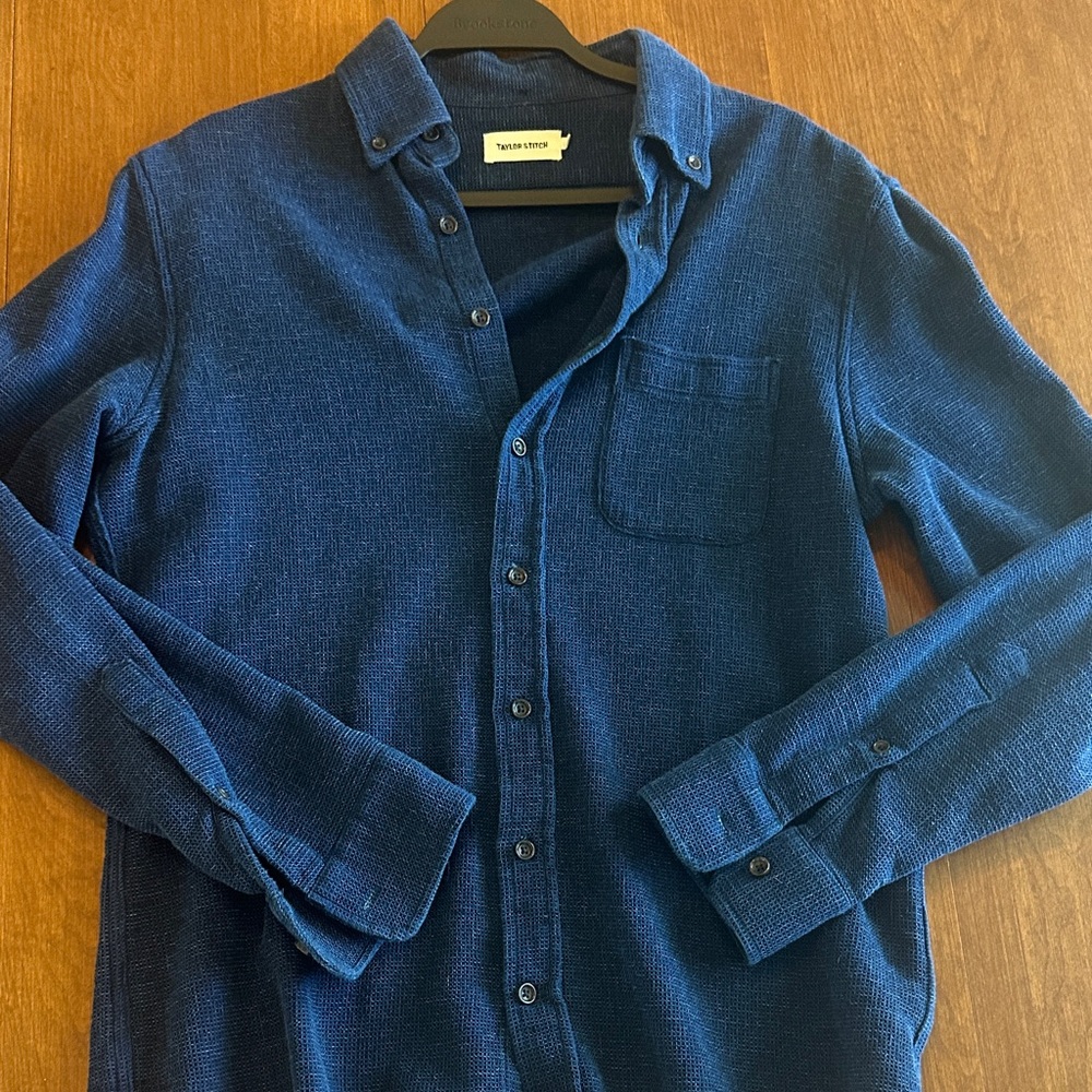 Taylor stitch the jack indigo waffle M